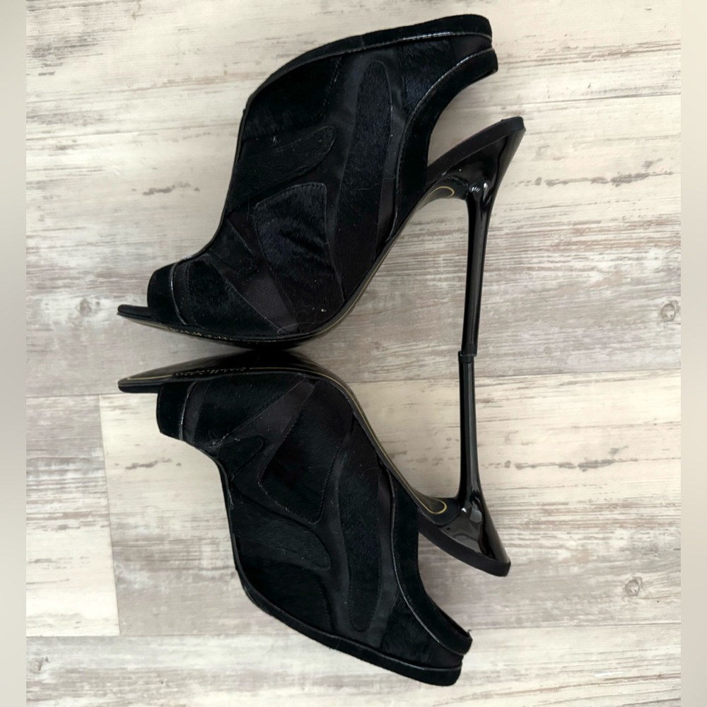 NWOB Charles Jourdan Elison Opeb Toe Boots
